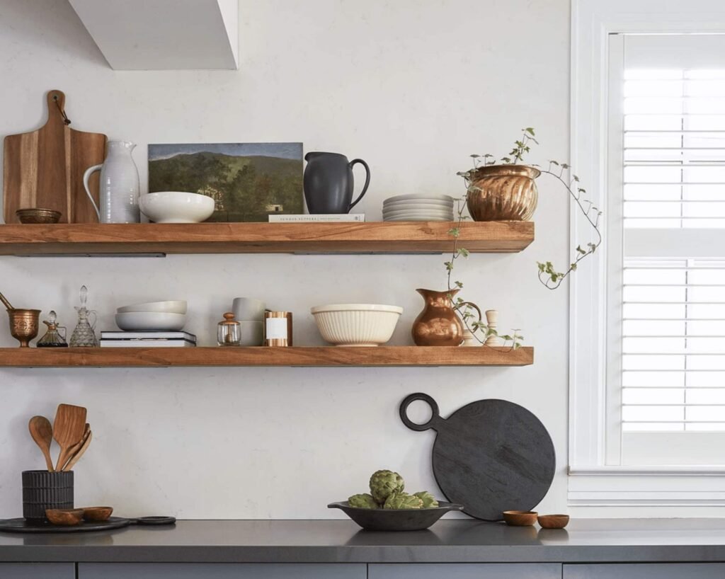 10 Kitchen Shelf Storage Ideas for a Clutter-Free Space