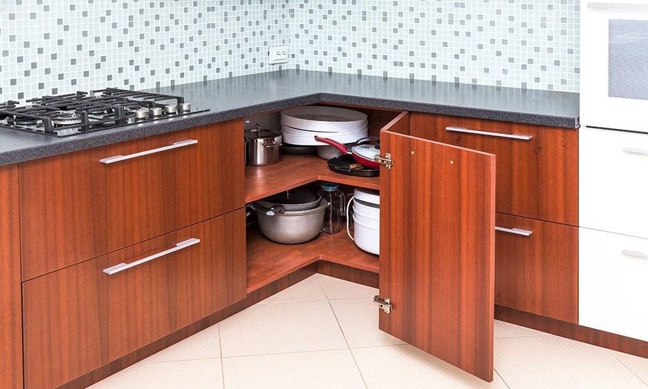 Modular Kitchen with Smart Corner Units