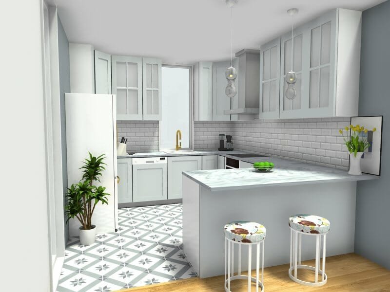Peninsula Modular Kitchen