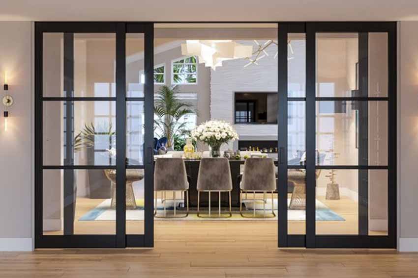 Modern Partition Design for Living Room and Dining Hall