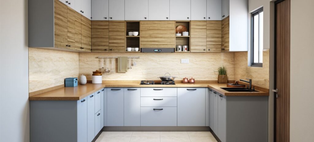 U-shaped Modular Kitchen Design